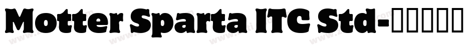 Motter Sparta ITC Std字体转换